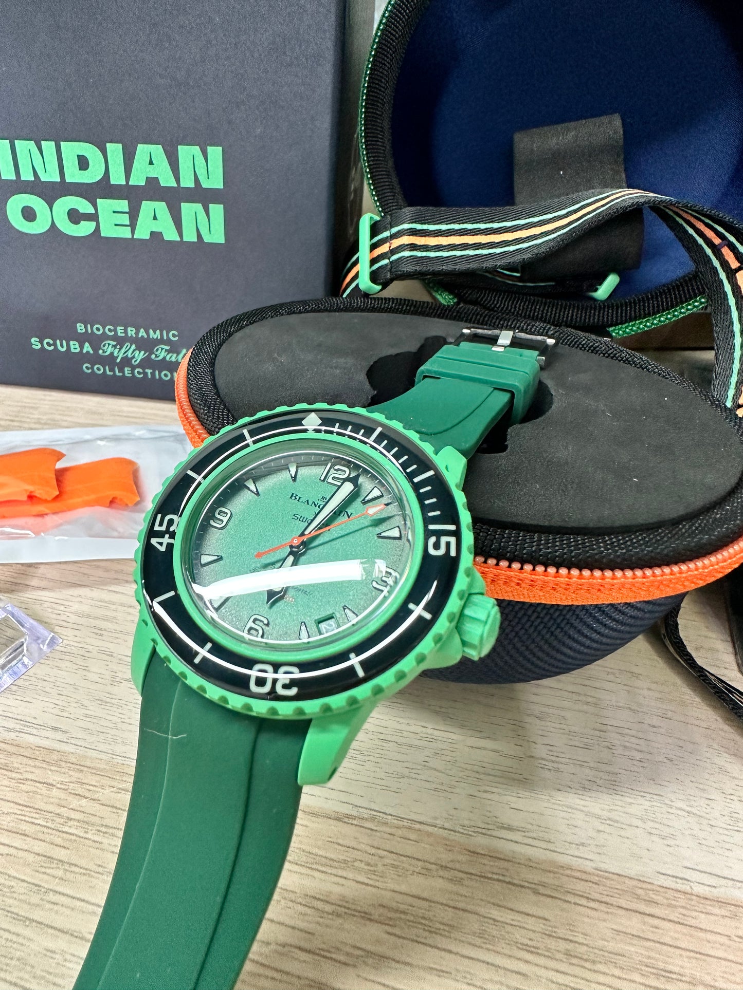 Cinturini BLANC in silicone da 22mm (Es. BlancpainxSwatch)
