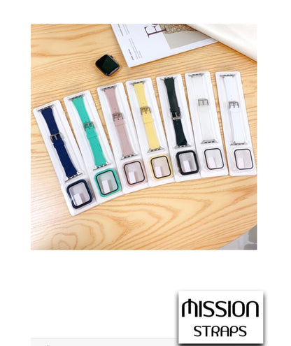 Cinturini + Copri Cassa di SILICONE per Apple Watch