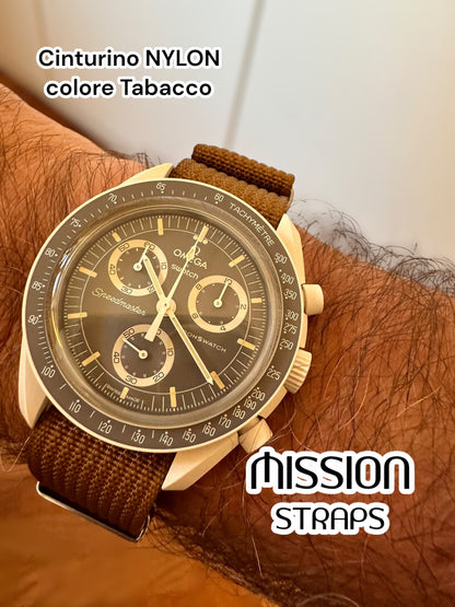 Cinturini NYLON (tipo NATO) per OmegaxSwatch