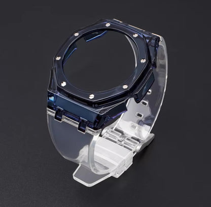 Cinturino KA2100 trasparente con cassa colorata per GShock2100