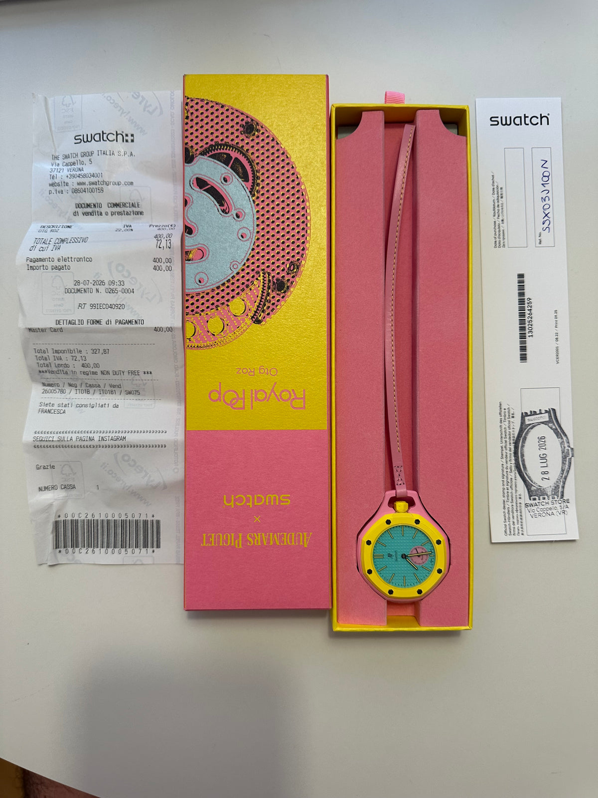 Orologi Audemars Piguet X Swatch - Collezione ROYAL POP