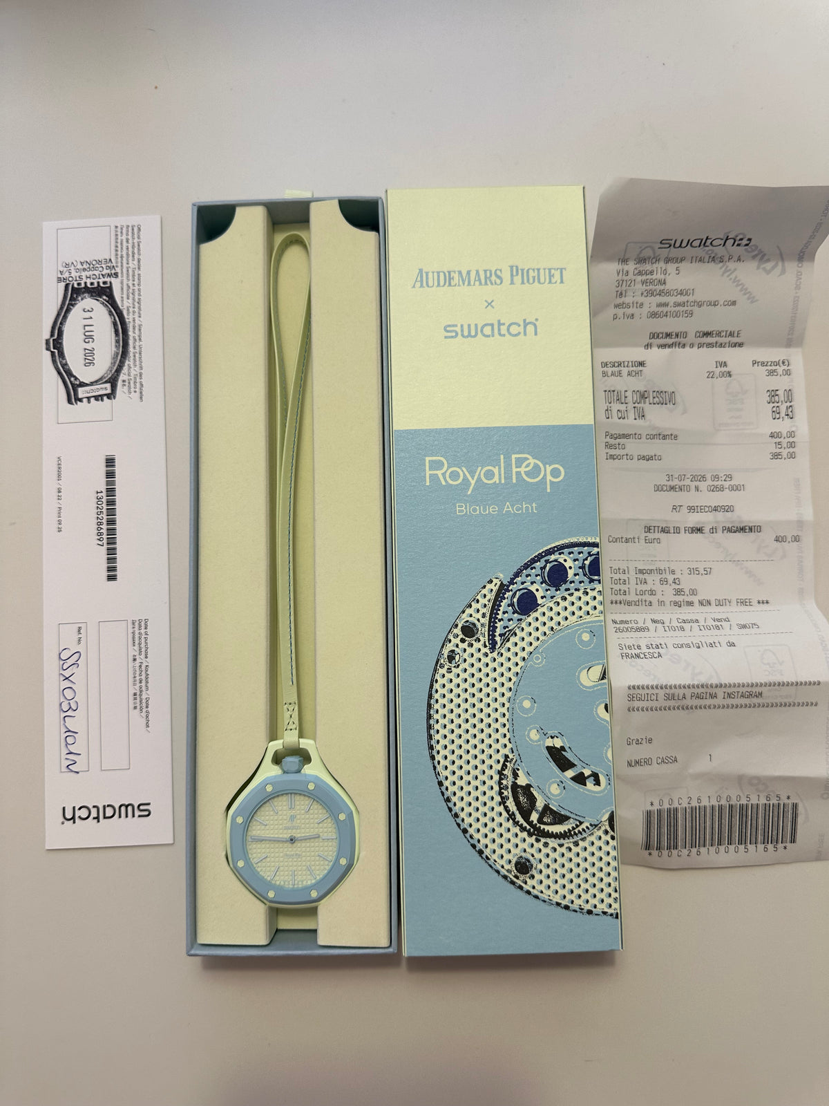 Orologi Audemars Piguet X Swatch - Collezione ROYAL POP