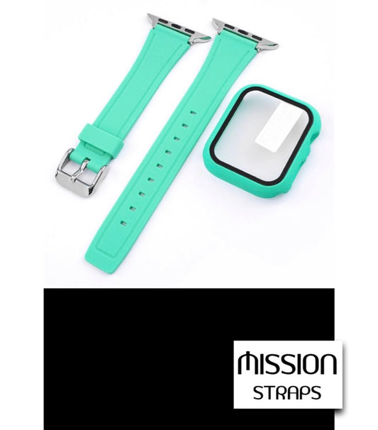 Cinturini + Copri Cassa di SILICONE per Apple Watch