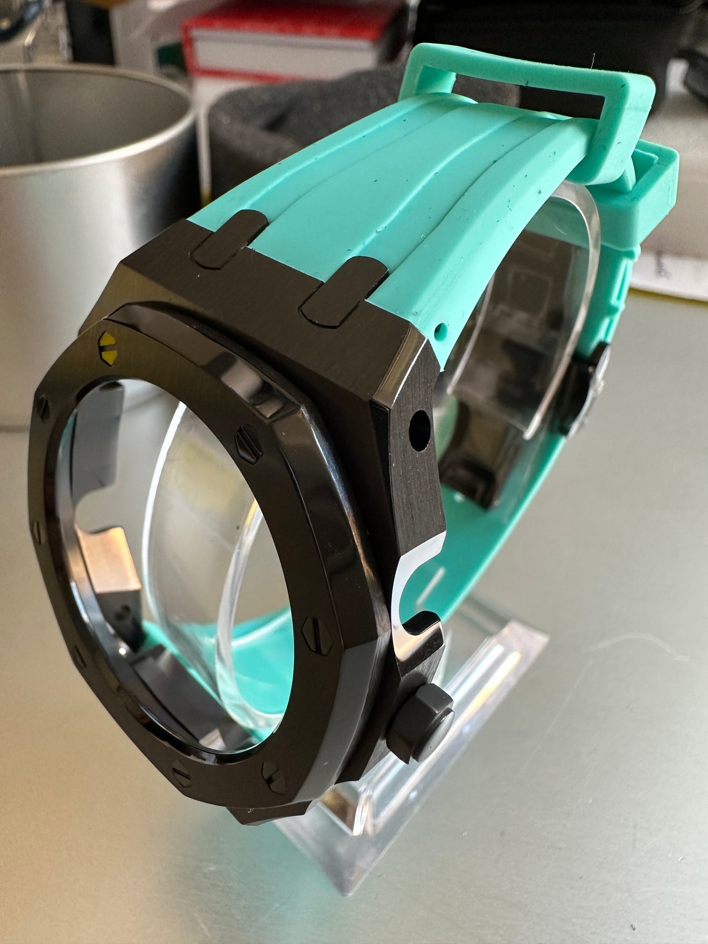 Cinturini + Copri Cassa IRON in acciaio per Casio Gshock 2100