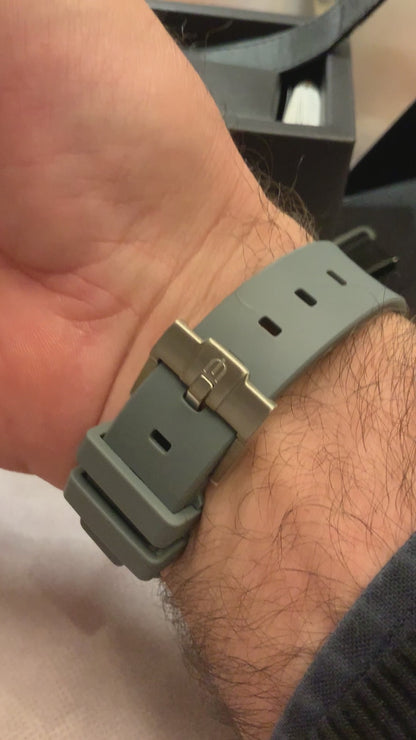 Wraparound "SILICONE" straps for all OmegaSwatch models of the "Mission to the Moon" series and other watches with 20mm lugs (Timex, Seiko, Citizen etc .)