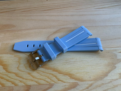 Wraparound "SILICONE" straps for all OmegaSwatch models of the "Mission to the Moon" series and other watches with 20mm lugs (Timex, Seiko, Citizen etc .)