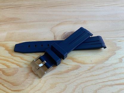Wraparound "SILICONE" straps for all OmegaSwatch models of the "Mission to the Moon" series and other watches with 20mm lugs (Timex, Seiko, Citizen etc .)