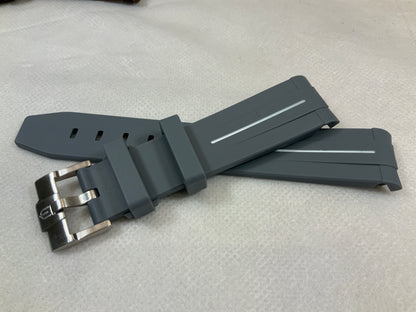 Wraparound "SILICONE" straps for all OmegaSwatch models of the "Mission to the Moon" series and other watches with 20mm lugs (Timex, Seiko, Citizen etc .)