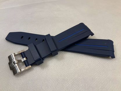 Wraparound "SILICONE" straps for all OmegaSwatch models of the "Mission to the Moon" series and other watches with 20mm lugs (Timex, Seiko, Citizen etc .)