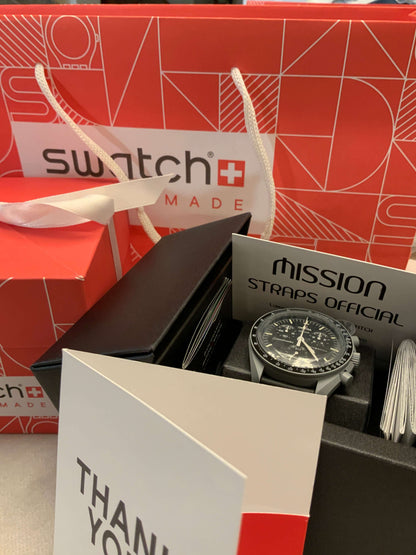 Wraparound "SILICONE" straps for all OmegaSwatch models of the "Mission to the Moon" series and other watches with 20mm lugs (Timex, Seiko, Citizen etc .)