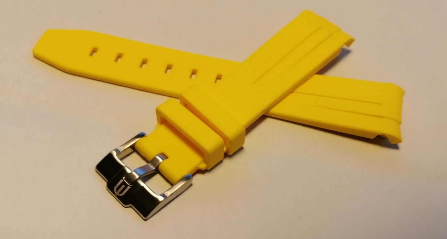 Wraparound "SILICONE" straps for all OmegaSwatch models of the "Mission to the Moon" series and other watches with 20mm lugs (Timex, Seiko, Citizen etc .)