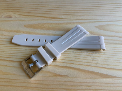 Wraparound "SILICONE" straps for all OmegaSwatch models of the "Mission to the Moon" series and other watches with 20mm lugs (Timex, Seiko, Citizen etc .)
