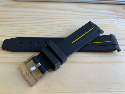 Wraparound "SILICONE" straps for all OmegaSwatch models of the "Mission to the Moon" series and other watches with 20mm lugs (Timex, Seiko, Citizen etc .)