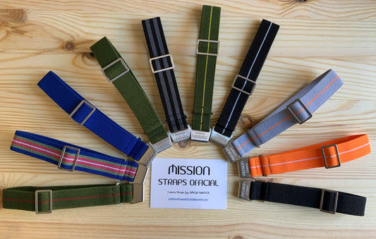 "ELASTYC" straps that are practical and comfortable to wear. They fit perfectly - 20mm lugs