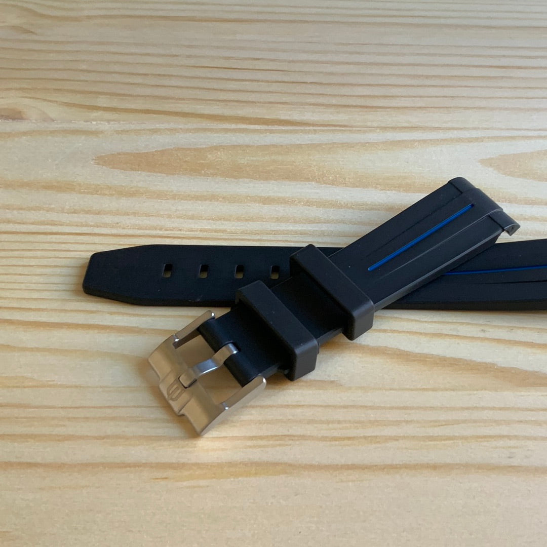 Wraparound "SILICONE" straps for all OmegaSwatch models of the "Mission to the Moon" series and other watches with 20mm lugs (Timex, Seiko, Citizen etc .)