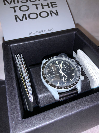 Wraparound "SILICONE" straps for all OmegaSwatch models of the "Mission to the Moon" series and other watches with 20mm lugs (Timex, Seiko, Citizen etc .)