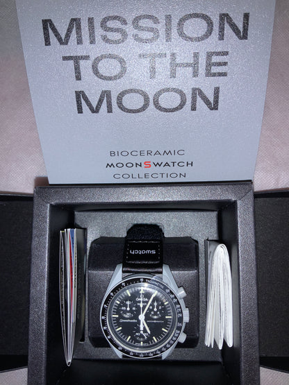 Wraparound "SILICONE" straps for all OmegaSwatch models of the "Mission to the Moon" series and other watches with 20mm lugs (Timex, Seiko, Citizen etc .)